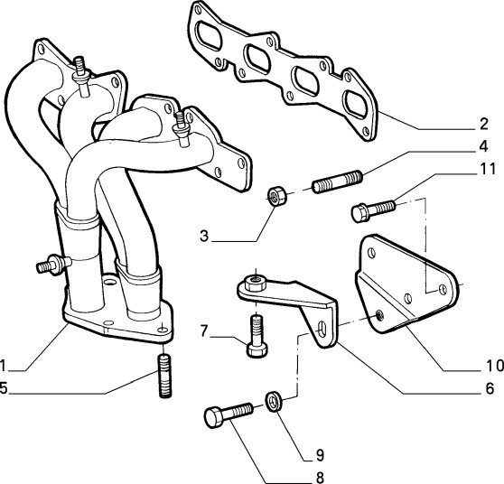 73502761 Manifoldpakning, M1 M2